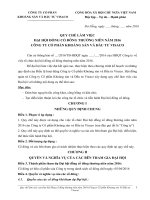 Tài liệu trước đại hội cổ đông năm 2016 | Công ty Cổ phần đầu tư và phát triển hạ tầng ALV 7 QUY CHẾ ĐẠI HỘI