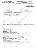 De thi thu mon Hoa truong THPT Chuyen KHTN lan 4 co loi giai chi tiet Blog Hoa Hoc