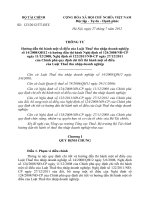 THÔNG TƯ HƯỚNG DẪN THI HÀNH LUẬT THUẾ TNDN