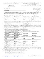 De thi thu mon Hoa truong THPT Chuyen Luong The Vinh Dong Nai lan 1 nam 2017 Blog Hoa HOc