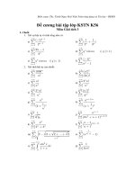 Bài tập tham khảo cho sv hệ KSTN-môn GT3