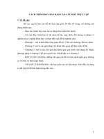 Quy định trình bày bản báo cáo cho các đợt thực tập