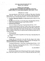 Thông báo mời họp ĐHĐCĐ bất thường năm 2016