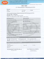 Công ty Cổ phần Chiếu xạ An Phú thu moi