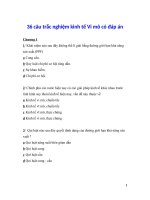 36 câu trắc nghiệm kinh tế Vi mô có đáp án