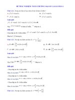 ĐỀ TRẮC NGHIỆM TOÁN CHƯƠNG 1 ĐẠI SỐ 11 (ĐỀ SỐ 1)