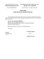 V v Tham dự báo cáo chuyên đề khoa học lúc 14 giờ ngày 18 8 2014