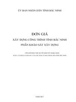 XÂY DỰNG CÔNG TRÌNH TỈNH BẮC NINH PHẦN KHẢO SÁT XÂY DỰNG