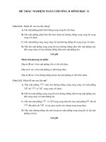 ĐỀ TRẮC NGHIỆM TOÁN CHƯƠNG 2 HÌNH HỌC 11 (ĐỀ SỐ 6)