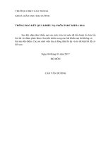 THÔNG BÁO KẾT QUẢ KHIẾU NẠI MÔN: PLĐC - 2014