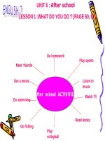 Unit 6. After school