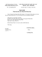 V v Tham dự báo cáo chuyên đề khoa học lúc 14 giờ ngày 27 6 2016