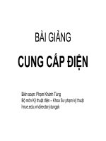 BÀI GIẢNG CUNG CẤP ĐIỆN