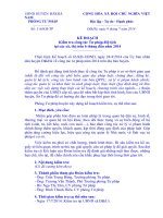 KẾ HOẠCH KIỂM TRA TƯ PHÁP CƠ SỞ 6 THÁNG ĐẦU NĂM 2014