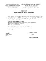 V v Tham dự báo cáo chuyên đề khoa học lúc 14 giờ ngày 12 12 2016