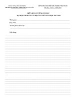 Biên bản tường thuật đâị hội chi đoàn giáo viên