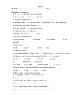 Thư viện đề kiểm tra - TRƯỜNG TIỂU HỌC HÙNG LÝ XÃ CHÍNH LÝ HUYỆN LÝ NHÂN TỈNH HÀ NAM De test anh so 5