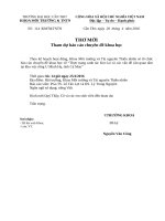 V v Tham dự báo cáo chuyên đề khoa học lúc 14 giờ ngày 25 4 2016