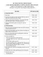 du thao Chuong trinh Dai Hoi 2017