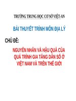 Bài 2. Dân số và gia tăng dân số