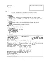 Giáo án Tin 8 3 cot 16 17 TIN 8 full co phuong phap giang day