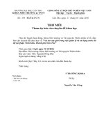 V v Tham dự báo cáo chuyên đề khoa học lúc 14 giờ ngày 31 10 2016