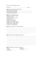 Đề Thi chọn HSG Tiếng Anh Lớp 4