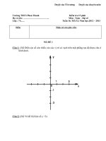 Đề kiểm tra 15 phút môn đại số 7 tiết 16 