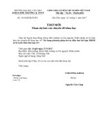 V v Tham dự báo cáo chuyên đề khoa học lúc 14 giờ ngày 27 3 2017