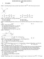 BỘ ĐỀ KIỂM TRA TOÁN 7 HÌNH HỌC CHƯƠNG 1