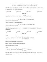 ĐỀ TRẮC NGHIỆM TOÁN CHƯƠNG 1 HÌNH HỌC 11 (ĐỀ SỐ 6)