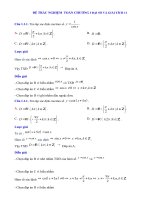 ĐỀ TRẮC NGHIỆM TOÁN CHƯƠNG 1 ĐẠI SỐ 11 (ĐỀ SỐ 2)
