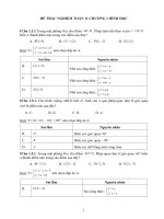 ĐỀ TRẮC NGHIỆM TOÁN CHƯƠNG 1 HÌNH HỌC 11 (ĐỀ SỐ 3)