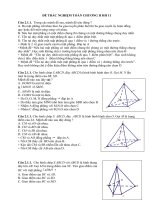 ĐỀ TRẮC NGHIỆM TOÁN CHƯƠNG 2 HÌNH HỌC 11 (ĐỀ SỐ 5)