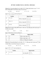 ĐỀ TRẮC NGHIỆM TOÁN CHƯƠNG 1 HÌNH HỌC 11 (ĐỀ SỐ 2)