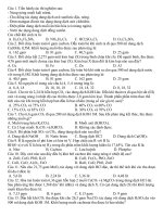 167 bài tập trắc nghiệm chương III: phi kim va sơ lược về bảng tuần hoàn