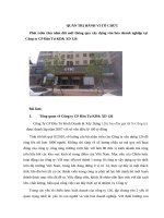 Phát triển tầm nhìn đổi mới thông qua xây dựng văn hóa doanh nghiệp tại công ty CP đầu tư KD XD 126 