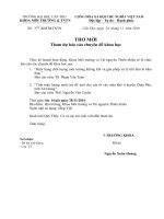 V v Tham dự báo cáo chuyên đề khoa học lúc 14 giờ ngày 28 11 2016