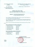 TB thay doi nhan su chu chot cua Cty