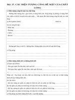 Bài  37 PHIẾU HỌC TẬP VẬT LÝ 10.