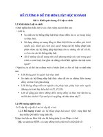 Đề cương & đề thi môn Luật học so sánh