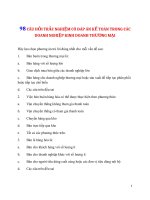 98 CÂU HỎI TRẮC NGHIỆM CÓ ĐÁP ÁN KẾ TOÁN TRONG CÁC DOANH NGHIỆP KINH DOANH THƯƠNG MẠI
