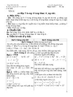 Giáo án tự chọn đại số 9 