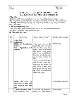 Giáo án môn Tin học lớp 3 (theo chương trình mới)