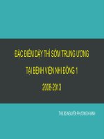 41. Dac diem day thi som trung uong   BS Khanh   BVND1