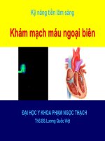 Khám mạch máu ngoại biên