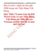 Tiếp Tuyến Của Đồ Thị Hàm Số Giải Chi Tiết Rất Hay