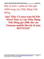 Hình Học Không Gian Trắc Nghiệm Giải Chi Tiết Rất Hay