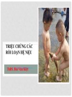 Khám bệnh nhân rối loạn tiết niệu