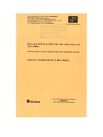Báo cáo kết quả công tác soát xét về Báo cáo tài chính 6 tháng đầu năm 2015.